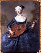 antoine pesne Portrait of Eleonore Louise Albertine, Comtesse von Schlieben-Sanditten, Freifrau von Keyserlingk (1720-1755), wife of Dietrich Cesarion France oil painting artist